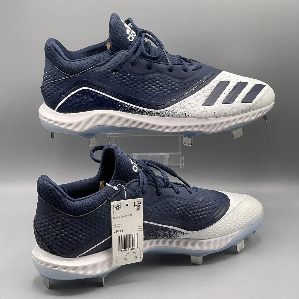 Adidas Cleats Women's 13 Softball Baseball Icon‎ V Bounce Iced Metal EUR 46 2/3